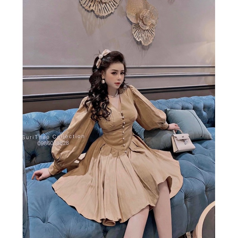 [HCM]Đầm Tiểu Thư Tay Phòng #Bigsize 60=>90
