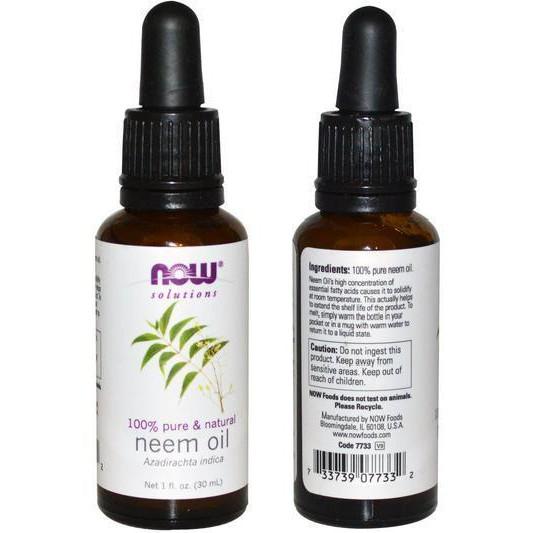 Now Solution, Dầu Neem Oil, 1 fl oz (30 ml)-USA