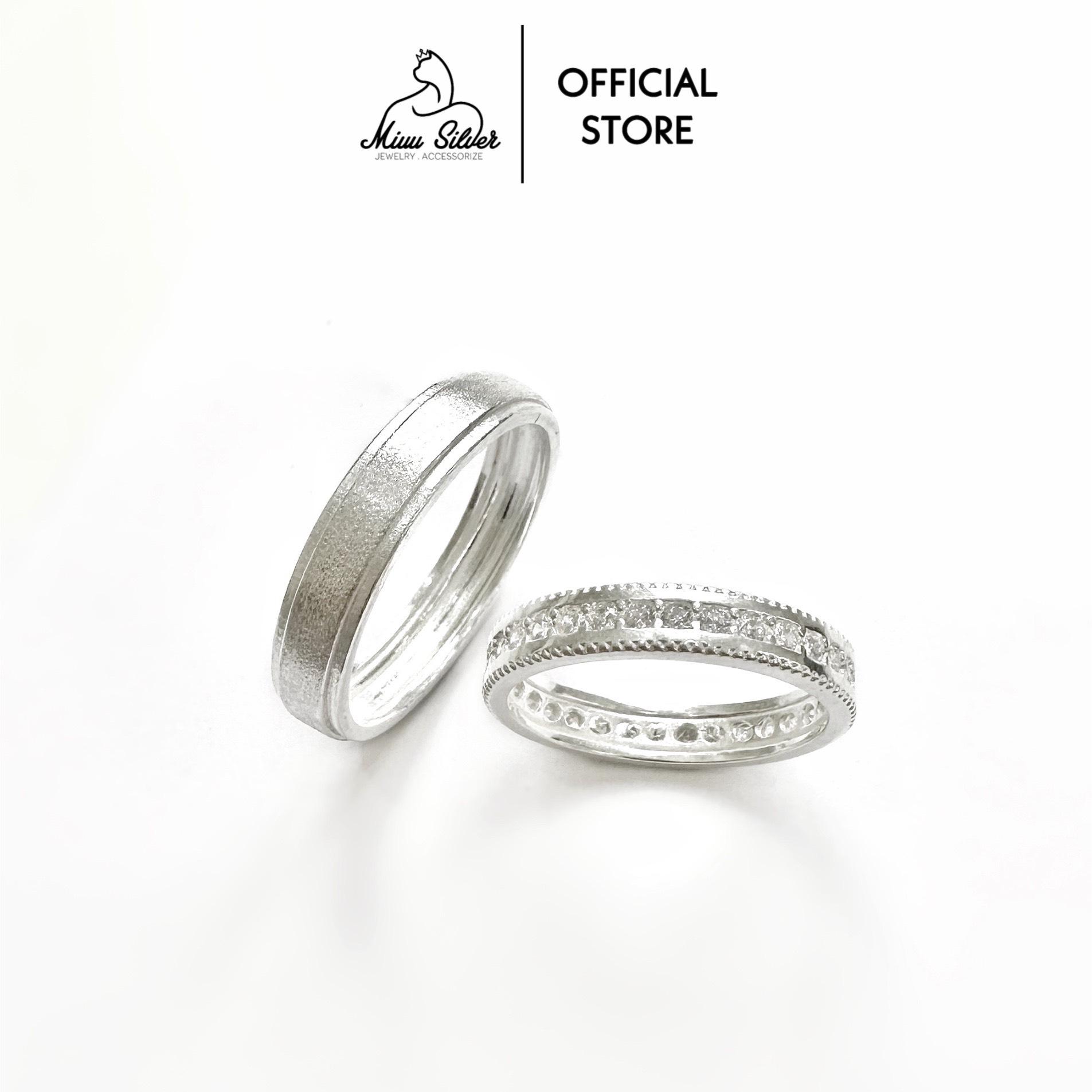 Nhẫn đôi bạc 925 Miuu Silver, nhẫn cặp Giselle