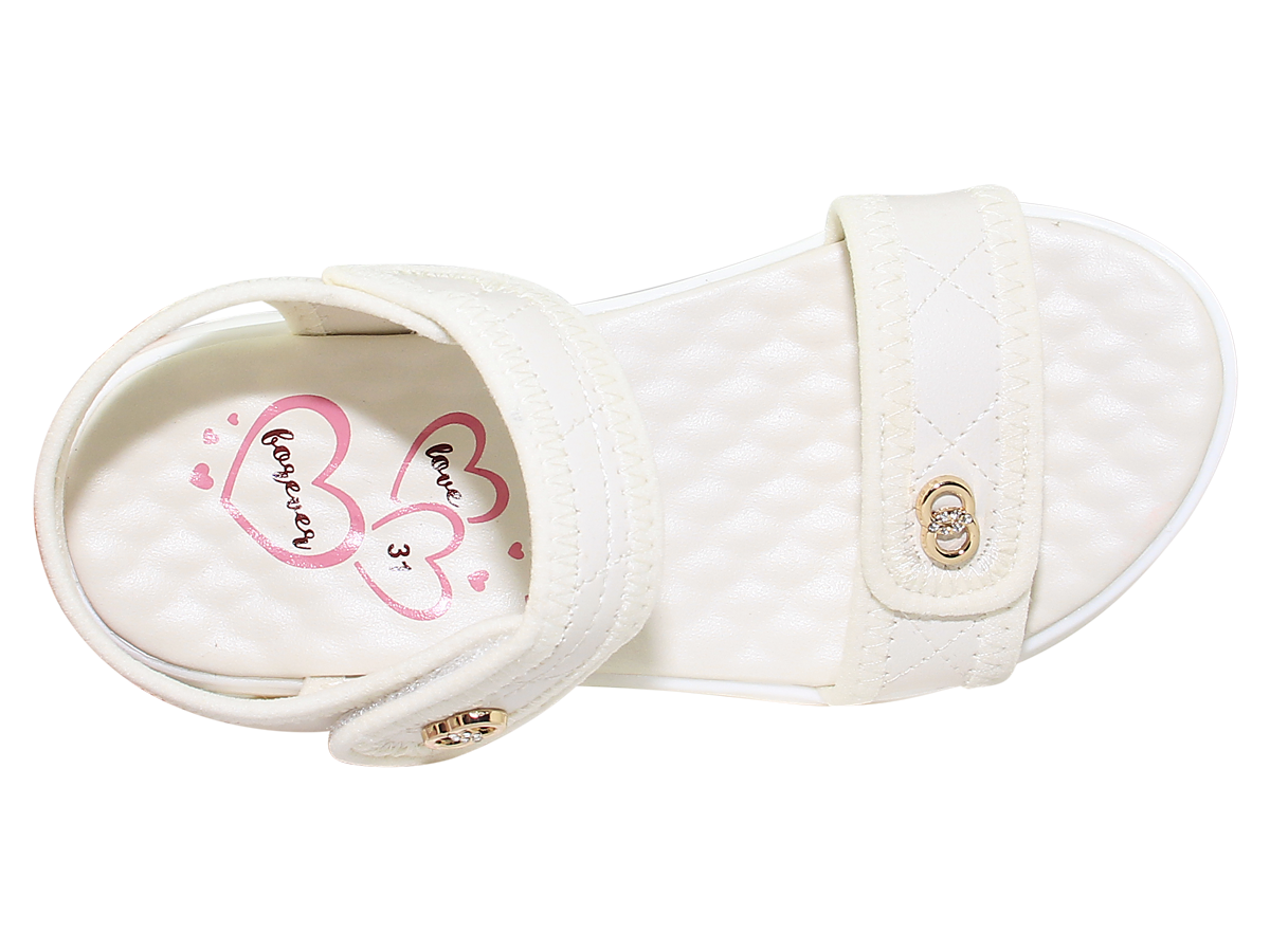 Sandal đế bằng bé gái Bita's SOB.290 (Hồng phấn + Kem + Tím)