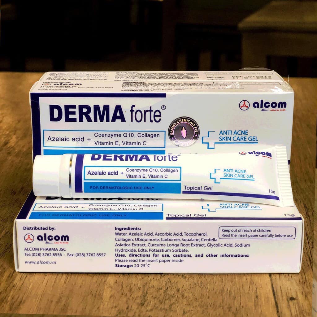 [HCM]Kem ngừa mụn DermaForte (Tuýp 15g) - mờ sẹo - thuocviet24h