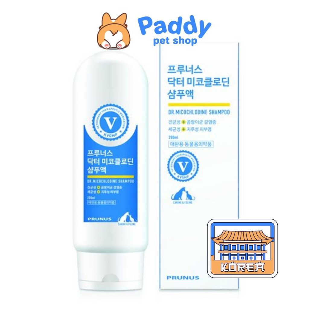 Sữa Tắm Nấm Ngứa & Viêm Da Cho Chó Mèo Prunus Micochlodine