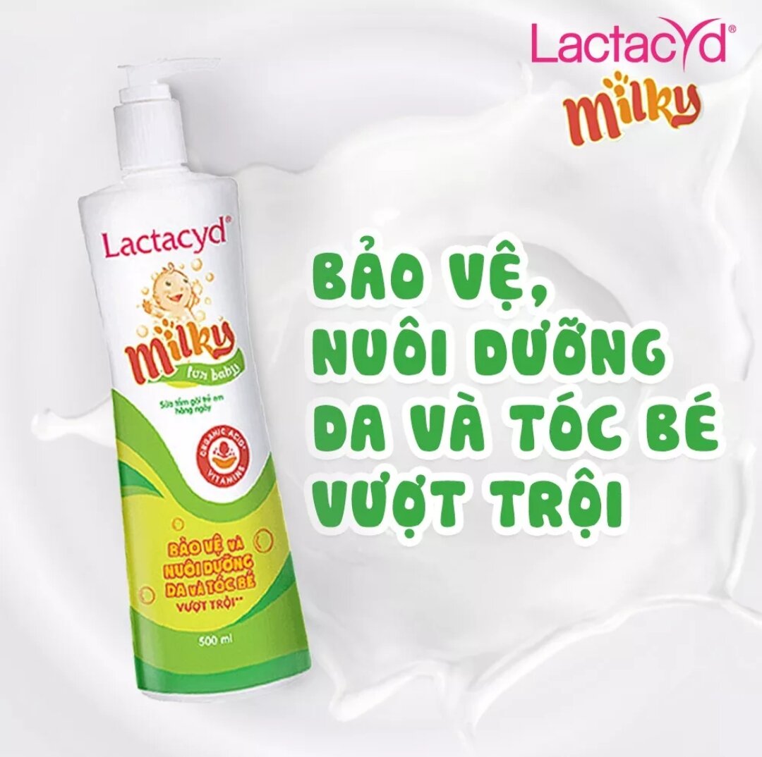 Sữa tắm cho bé Lactacyd Milky Baby 250ml