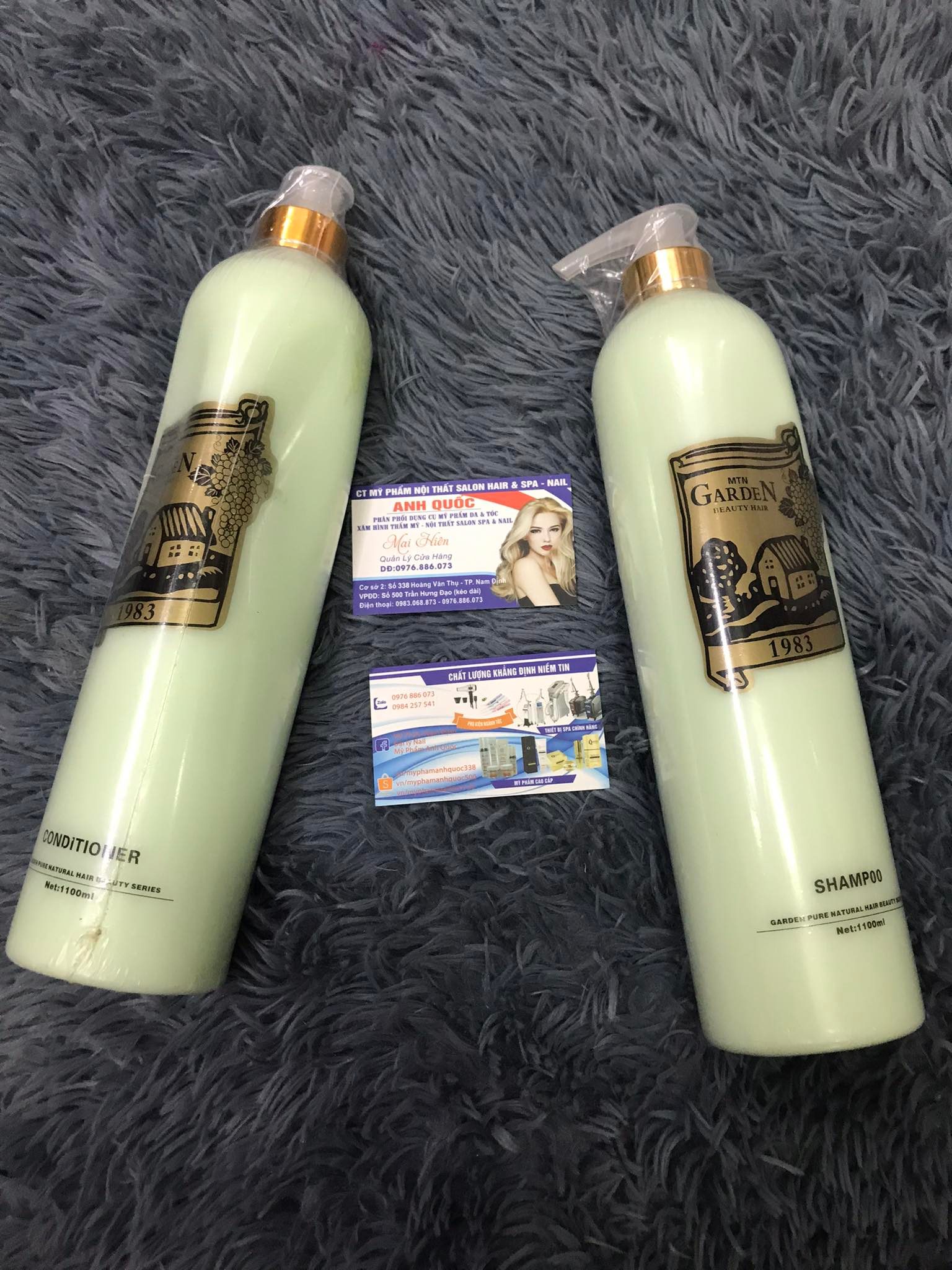 Bộ dầu gội và dầu xả Garden (1100ml/chai)