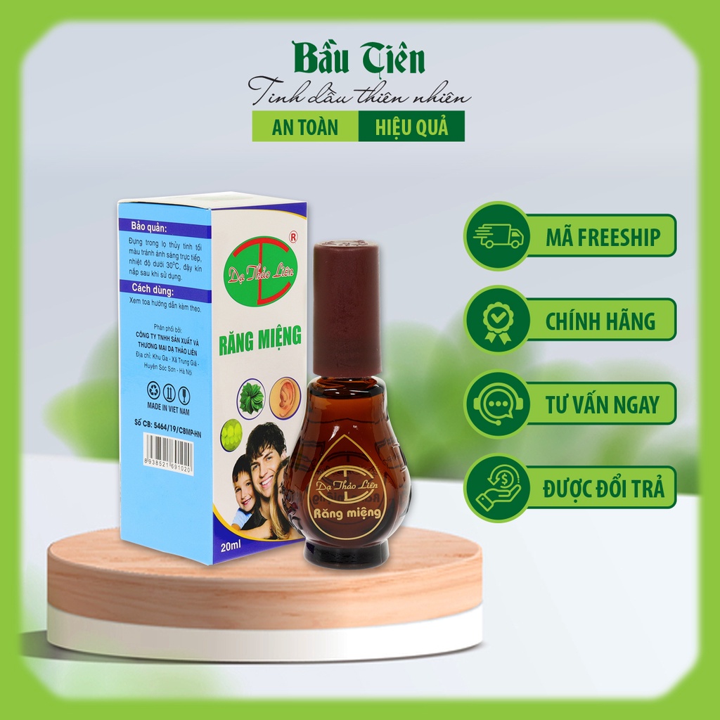 Tinh dầu Răng Miệng Dạ Thảo Liên Chai To 20ml - Chăm Sóc Răng Miệng (GIÁ SỈ)