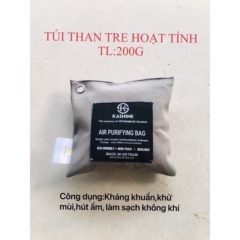 TÚI THAN TRE KHỬ MÙI, HÚT ẨM KASHINE (200 gr)