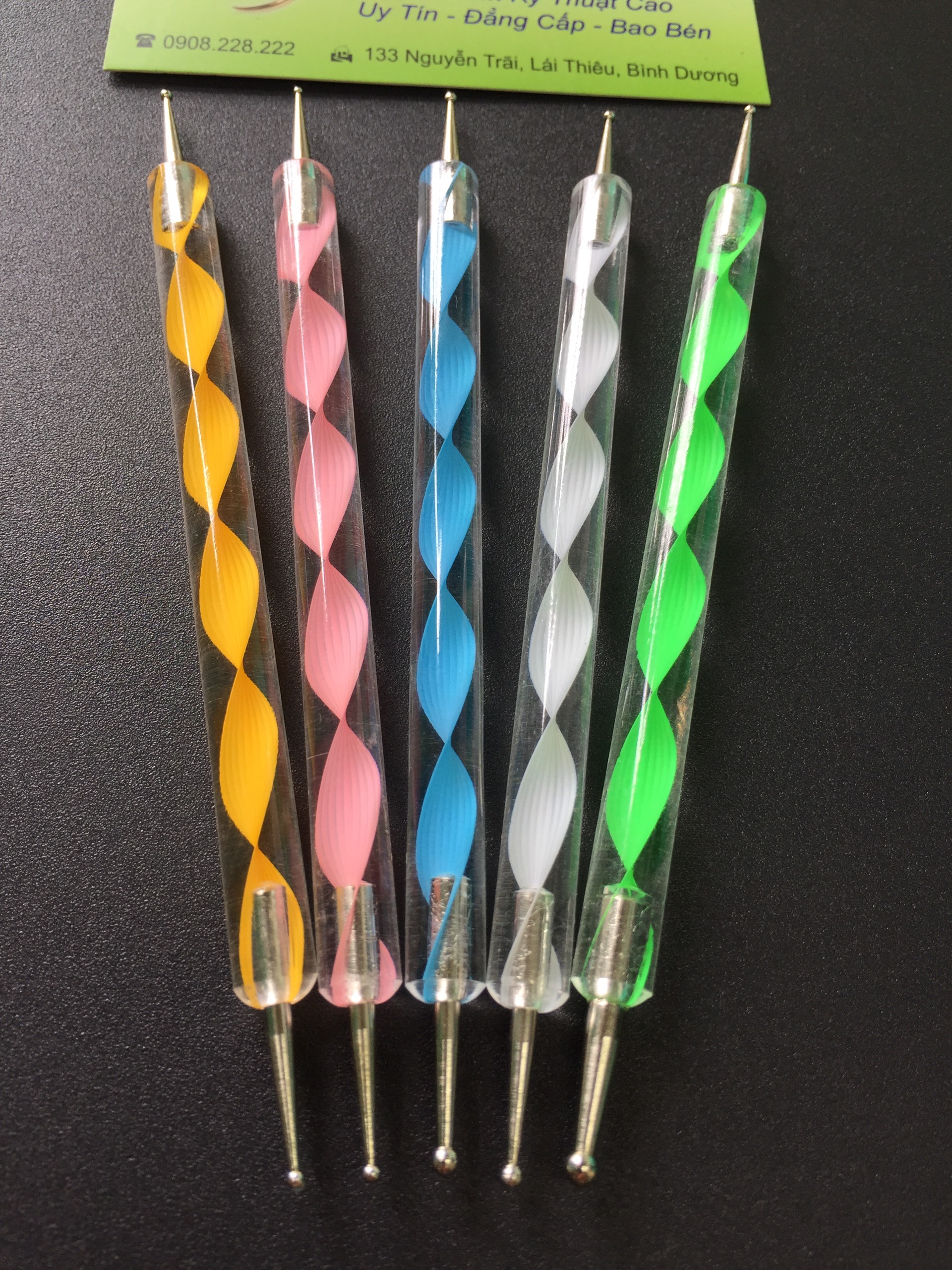 Chấm bi trọn bộ 5 cây đủ size Nail