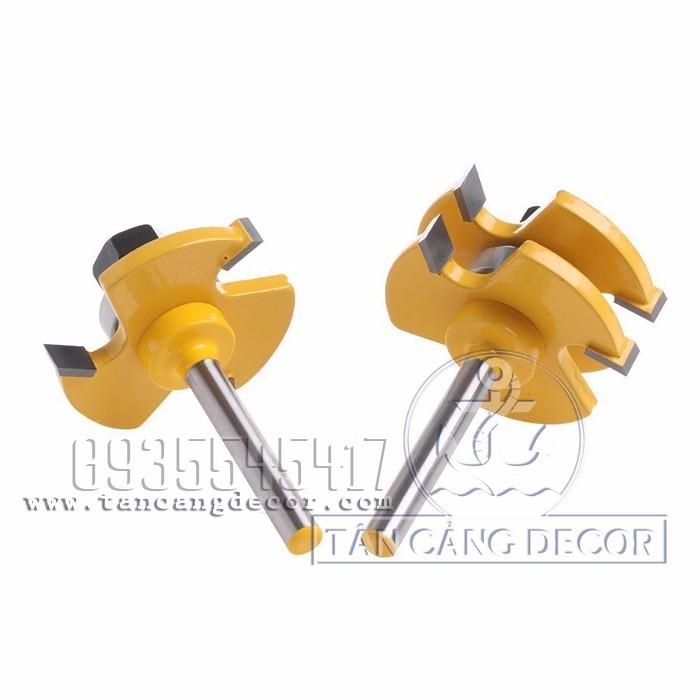 Bộ mũi phay ghép ván sàn cốt 6.35 mm