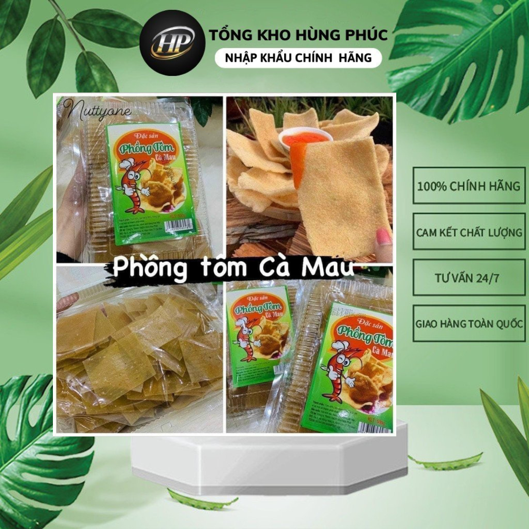 Hộp 500g bánh phồng tôm cà màu đặc biệt loại ngon