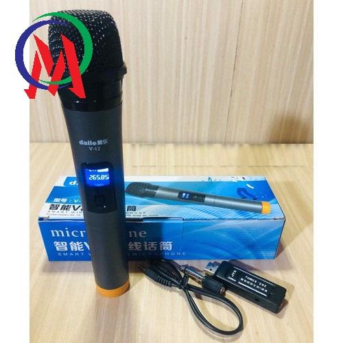 [HCM]MIC KARAOKE KHÔNG DÂY V-12 ( có lcd )