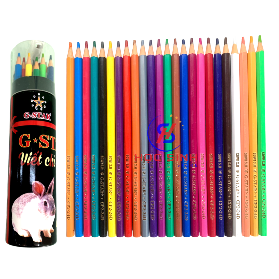 Lon 24 cây bút chì màu thân dài gstar cp2 - 24d