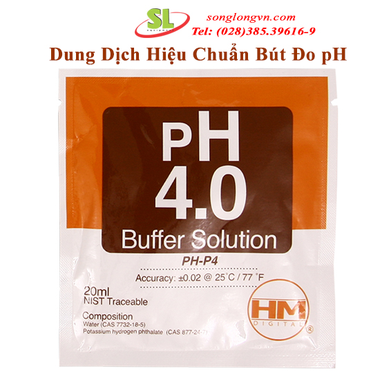 Combo 2 Gói dung dịch pH4 hiệu chuẩn bút đo pH