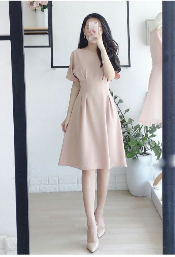 Đầm xếp ly eo bobo