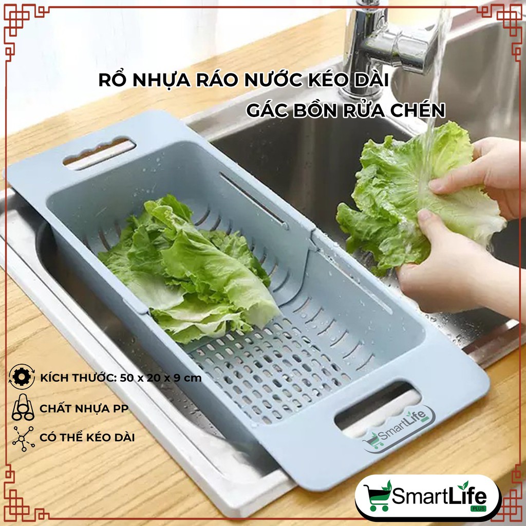 Khay, rổ gác bồn rửa bát thông minh gấp gọn