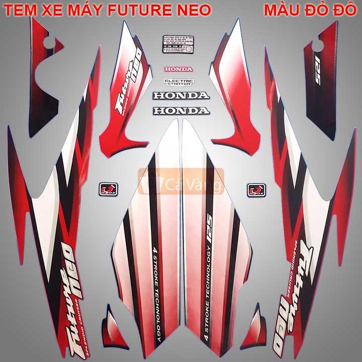 [HCM]Tem xe máy Future Neo Tem TỐT TEM XỊN dán dàn áo xe máy ĐỎ