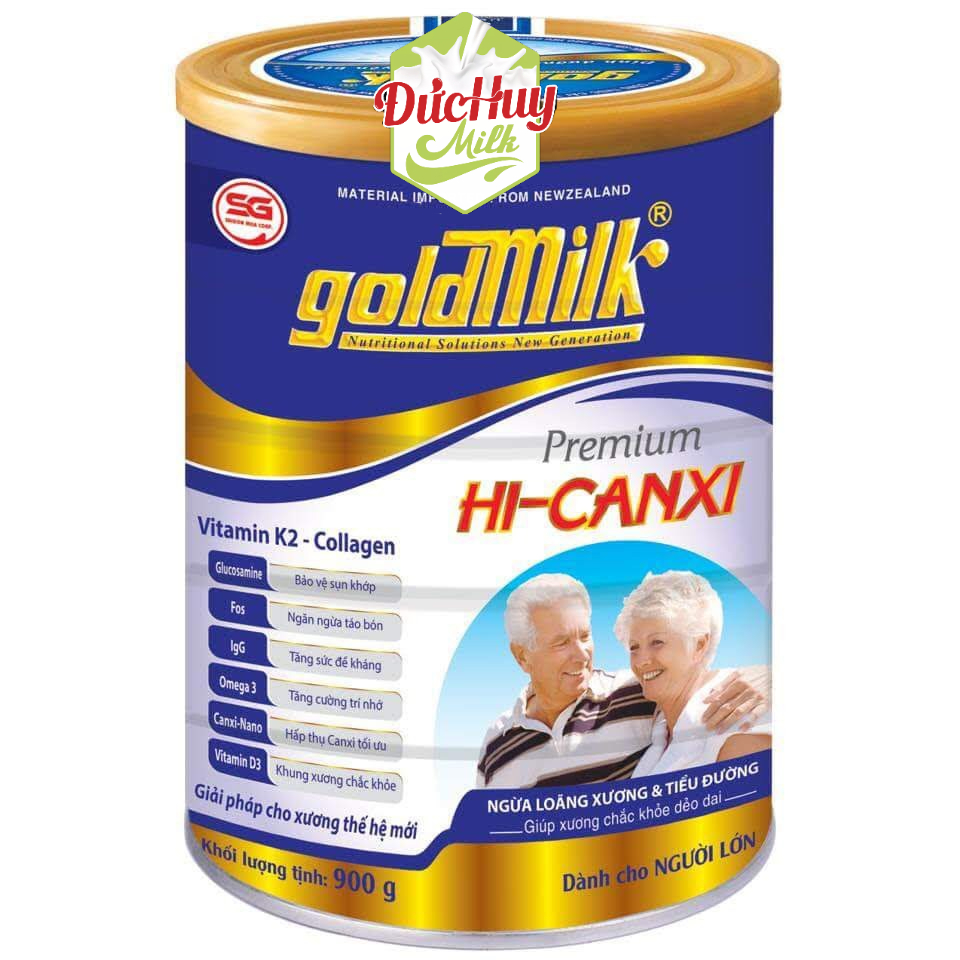 Sữa bột Goldmilk Hi-Canxi 900g(Ngừa tiểu đường và loãng xương)