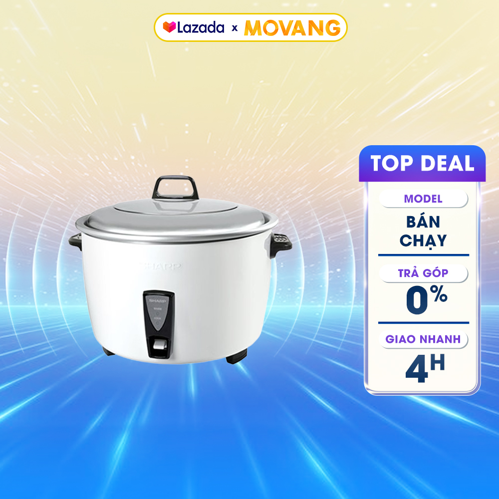 [GIAO TẠI HCM] - Nồi cơm điện Sharp 7 lít KSH-D77V - Nấu / Giữ ấm cơm
