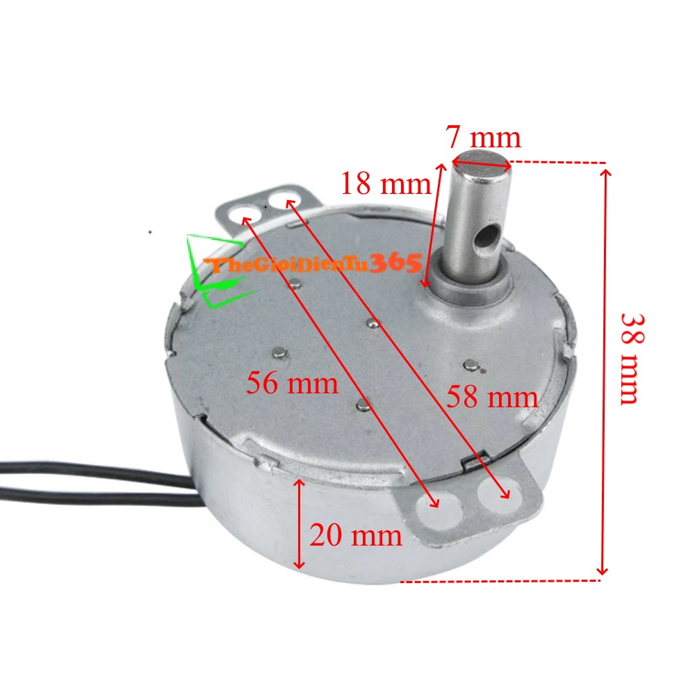 ĐỘNG CƠ TUỐC NĂNG QUẠT  220V
