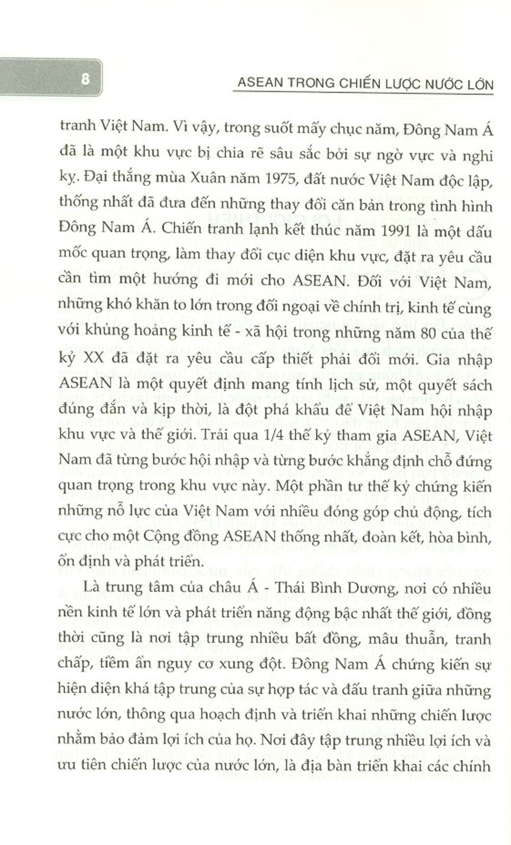 ASEAN Trong Chiến Lược Nước Lớn