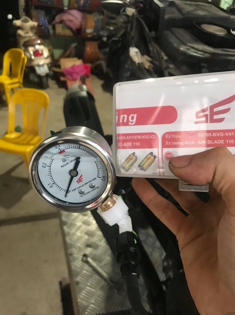 Sửa Xe Máy.Đồng Hồ Đo Áp Xuất Bơm Xăng FI