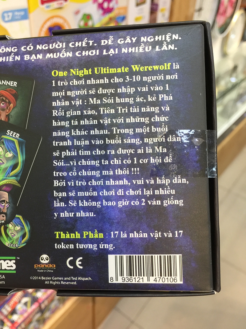 Đồ Chơi Thẻ sói one night