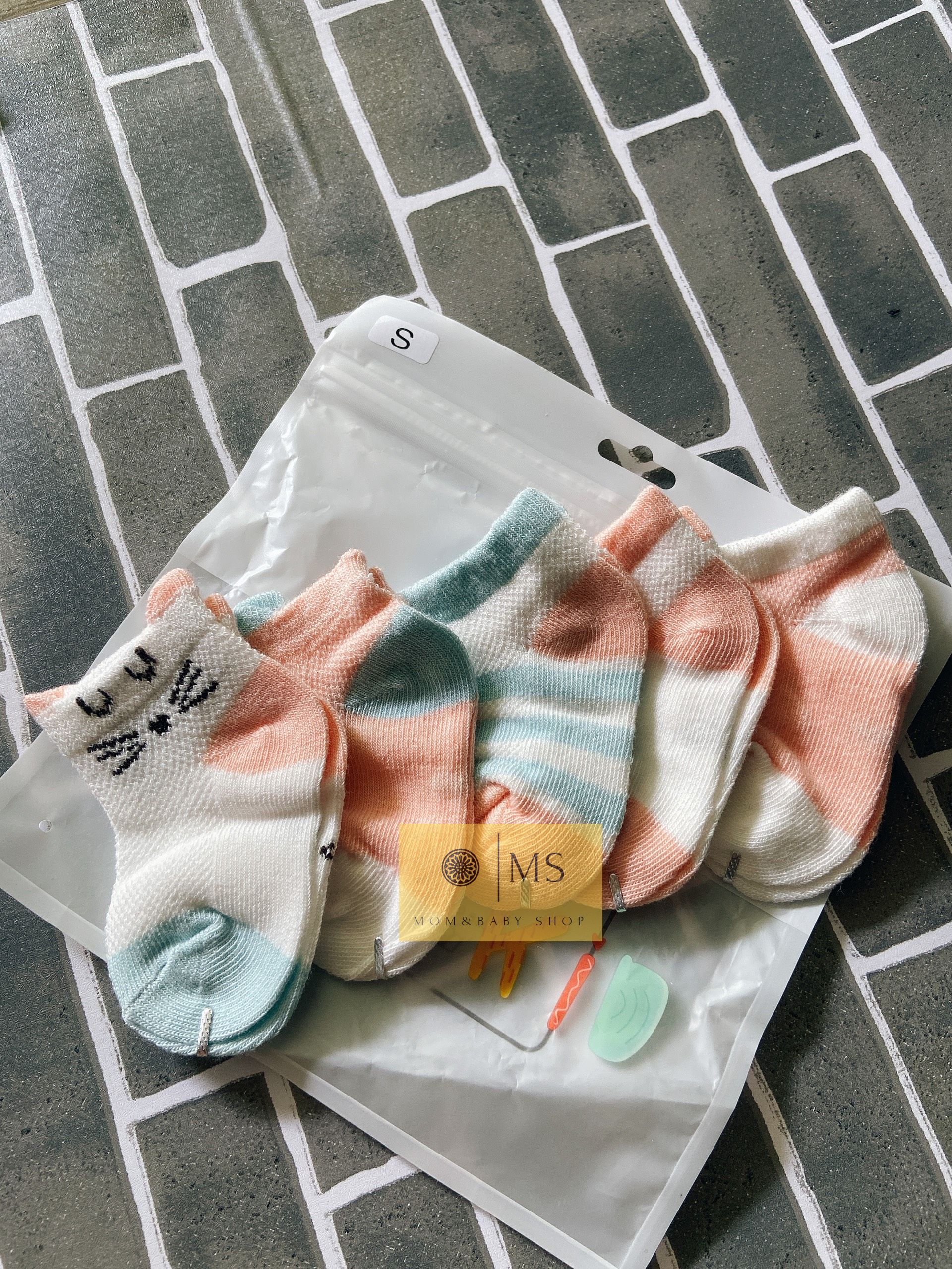 Combo 3 set tất cho bé ♥️♥️FREESHIP♥️♥️ 1 set 5 đôi