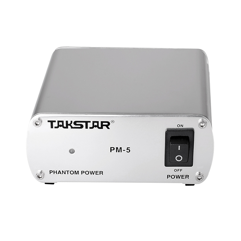 Nguồn phantom 48V cho micro condenser phòng thu | Takstar PM-5