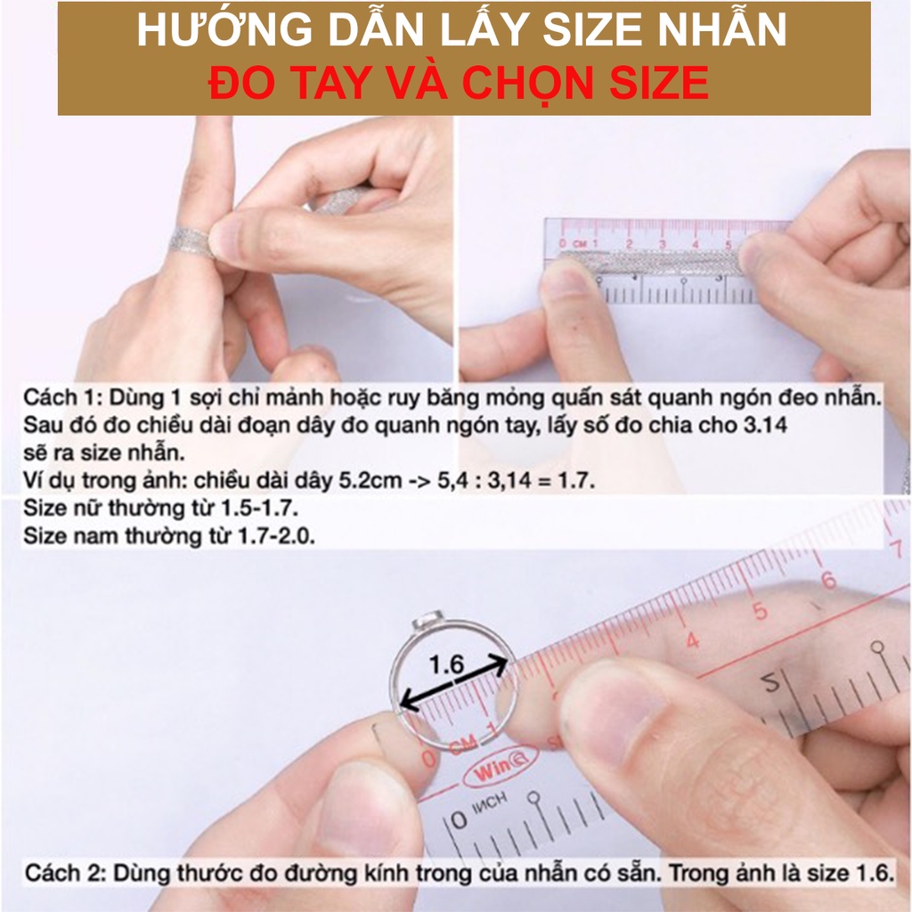 Nhẫn nữ OMJ3001 đính đá sang chảnh lấp lánh