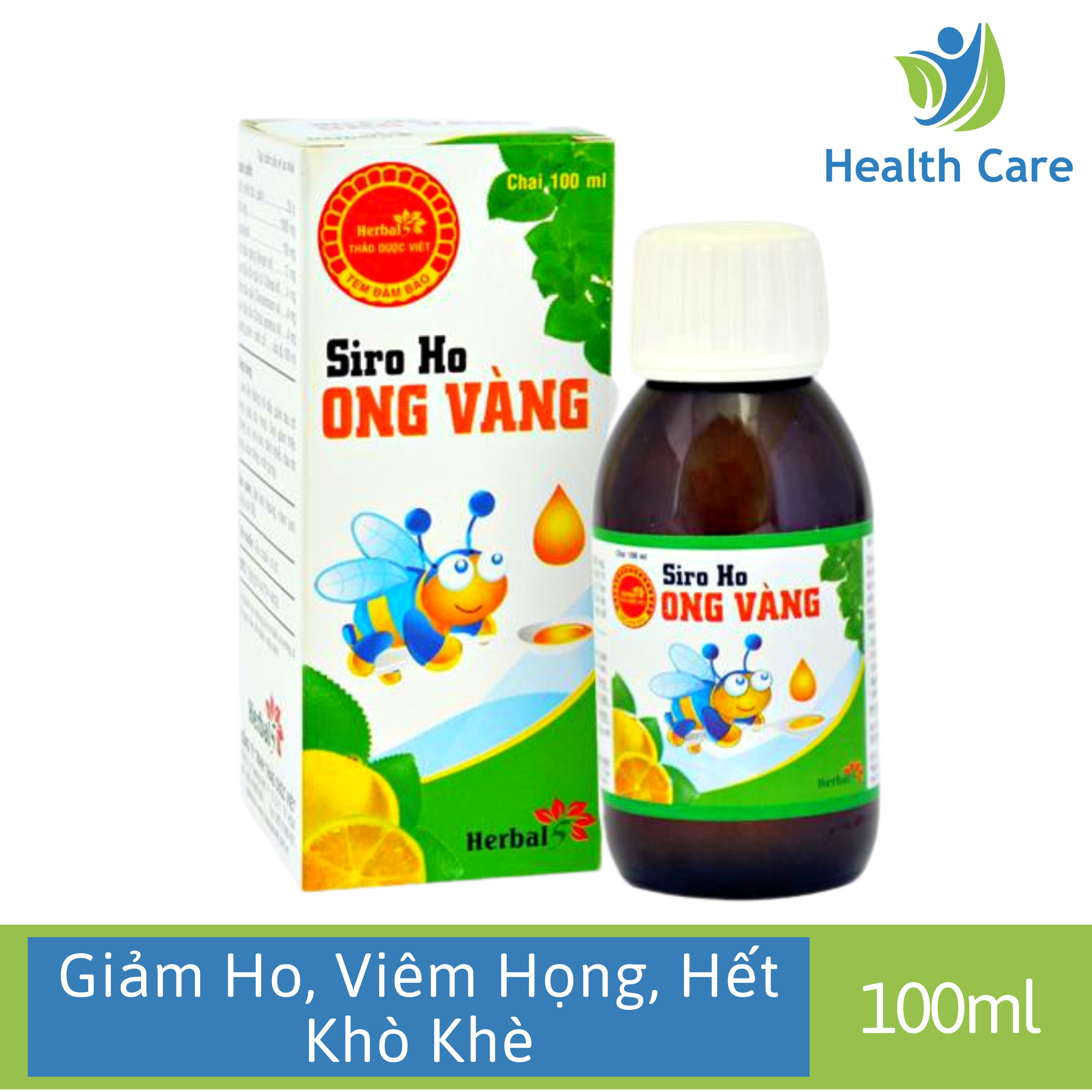 [HCM]Siro Ho Ong Vàng - chai 100Ml