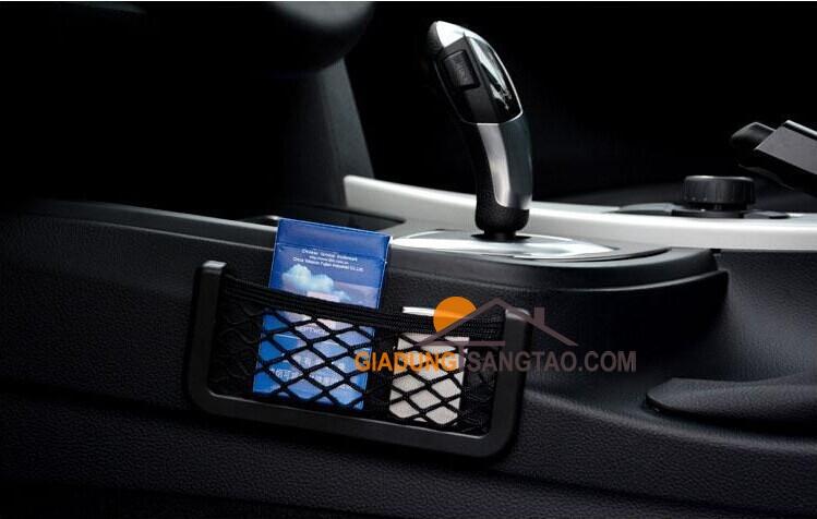 Túi lưới dán ô tô đựng đồ kích thước 15*8cm