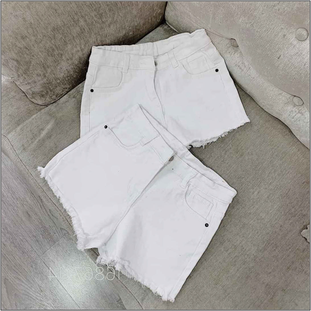 Quần short jean nữ TRẮNG TRƠN DT-M1