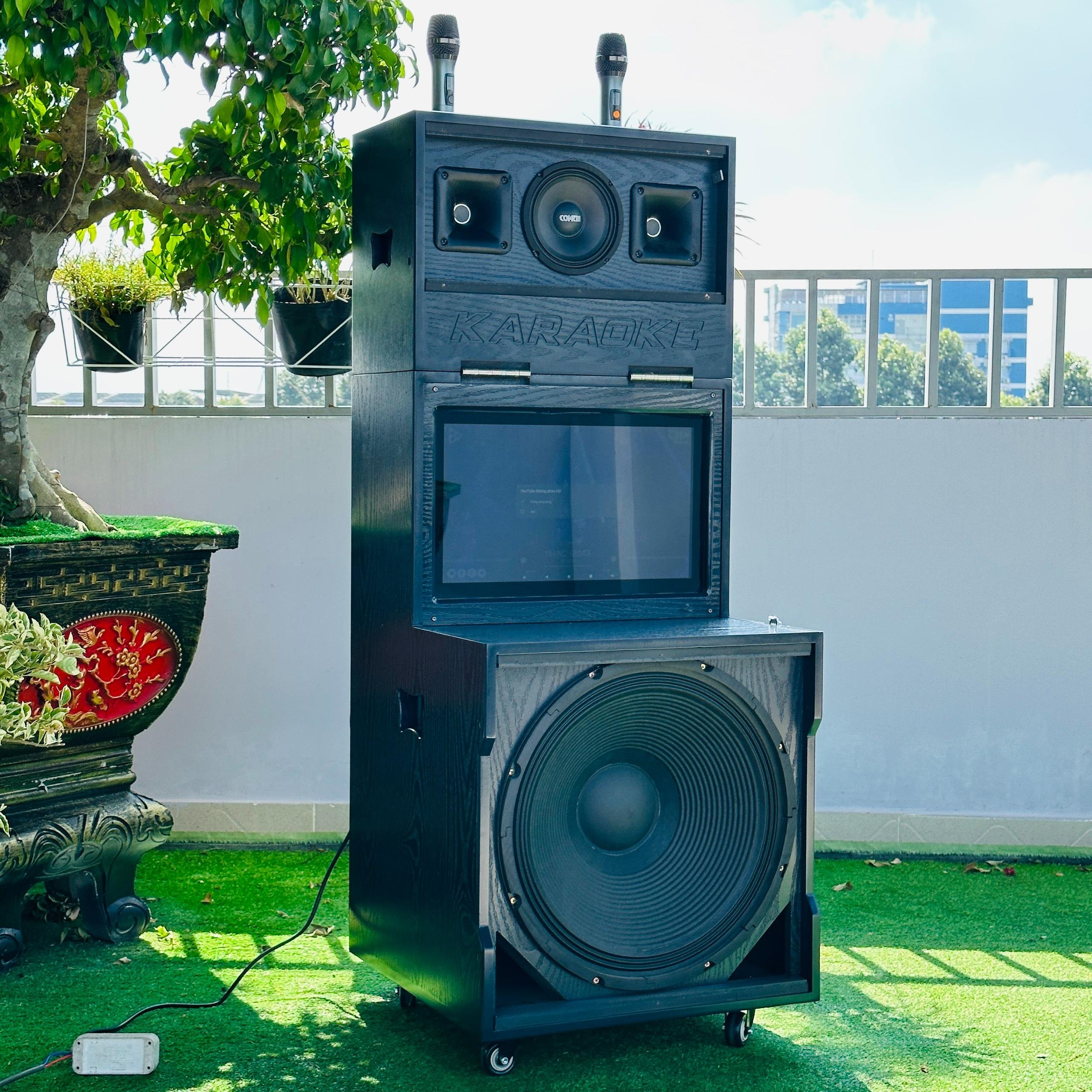 Siêu hot- loa màn hình 20'' mtmax bk79 pro - loa karaoke mới nhất 2024, loa 3 đường tiếng công suất lớn 1000w, bass siêu trầm 45cm, đi kèm 2 micro không dây, bảo hành 12 tháng