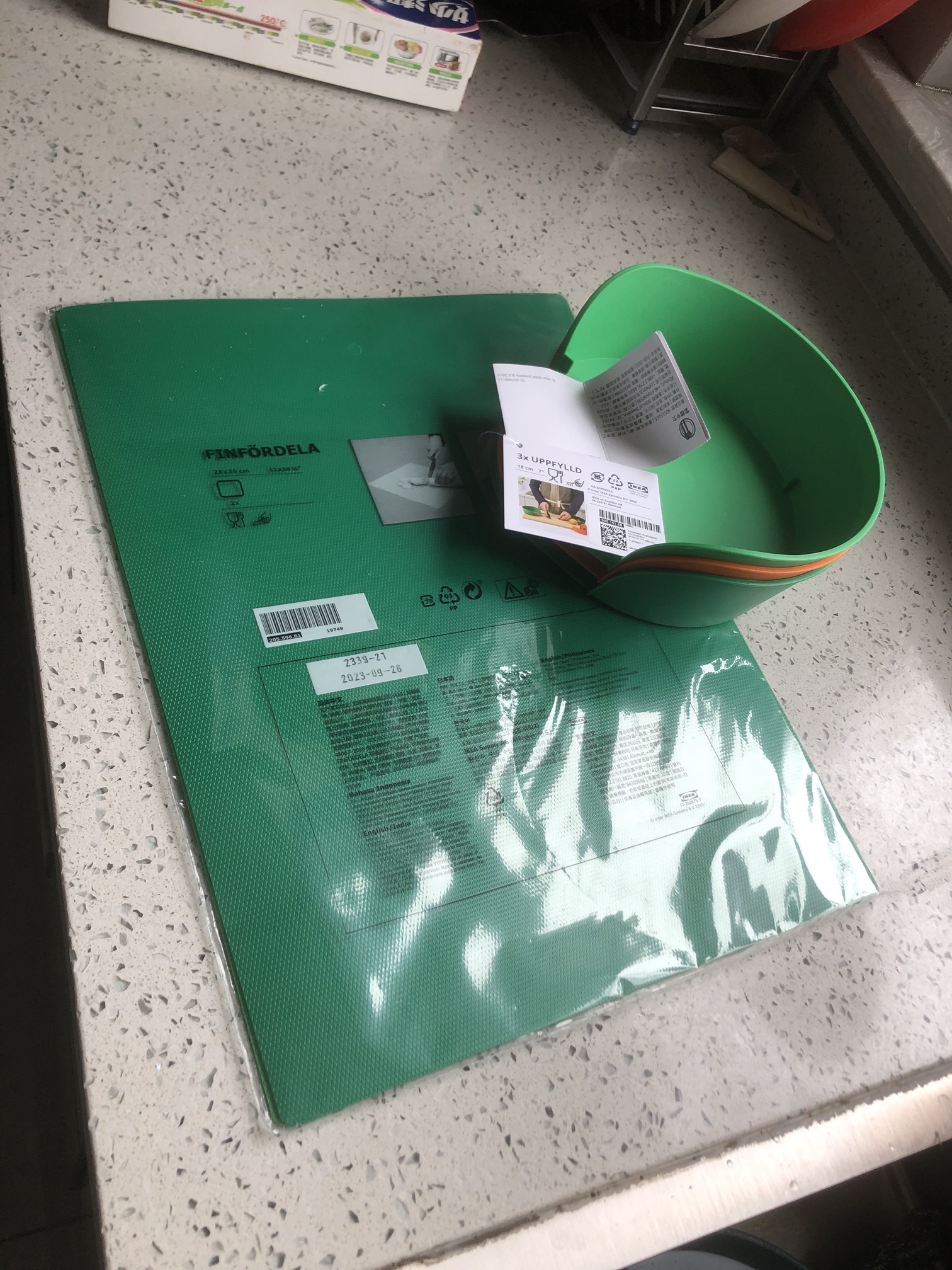 Bộ 2 thớt nhựa dẻo Finfordela IKEA