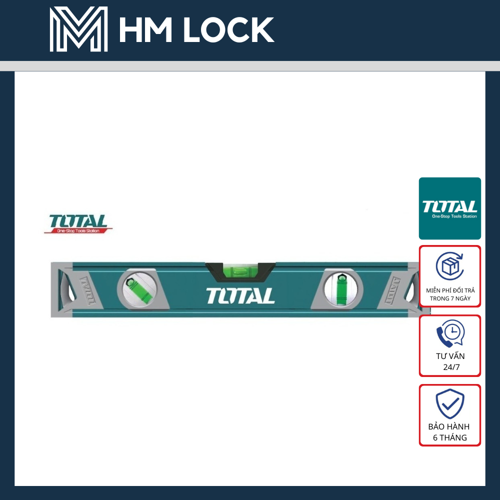 Thước thủy 80, 100, 120, 150, 180cm total - hàng chính hãng - hm lock