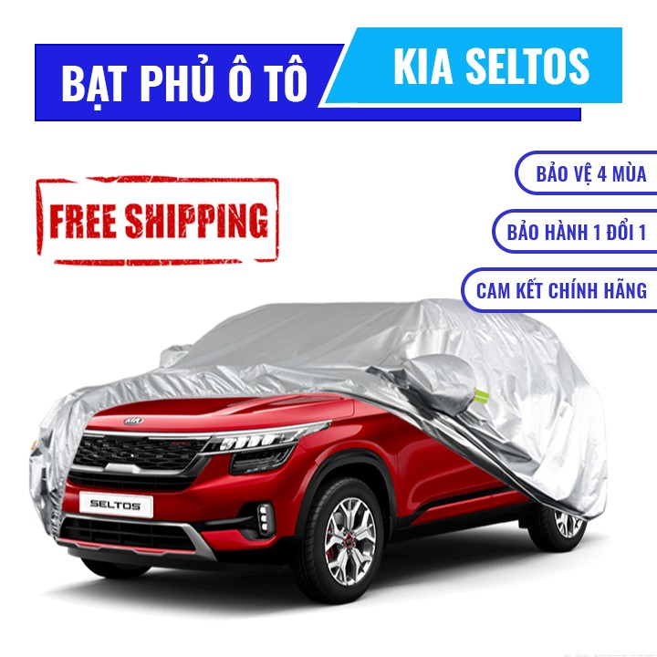 [Loại 1]Bạt che phủ xe Kia Seltos cao cấp (bạt 3 lớp Tráng Nhôm, chống xước) - Size 2XL