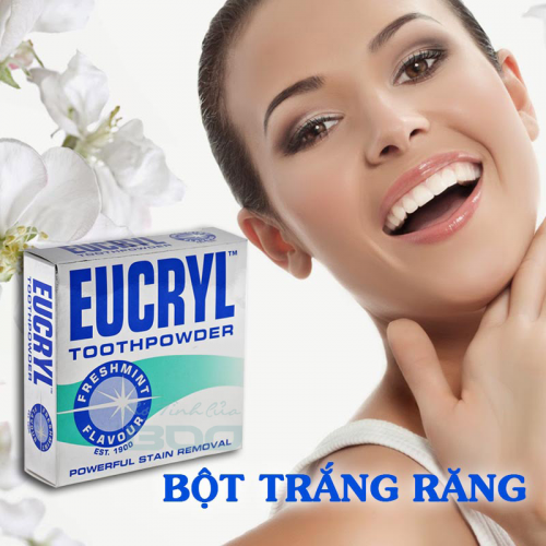 Bột Và Kem Đánh Răng Tẩy Trắng Eucryl Toothpowder 50g