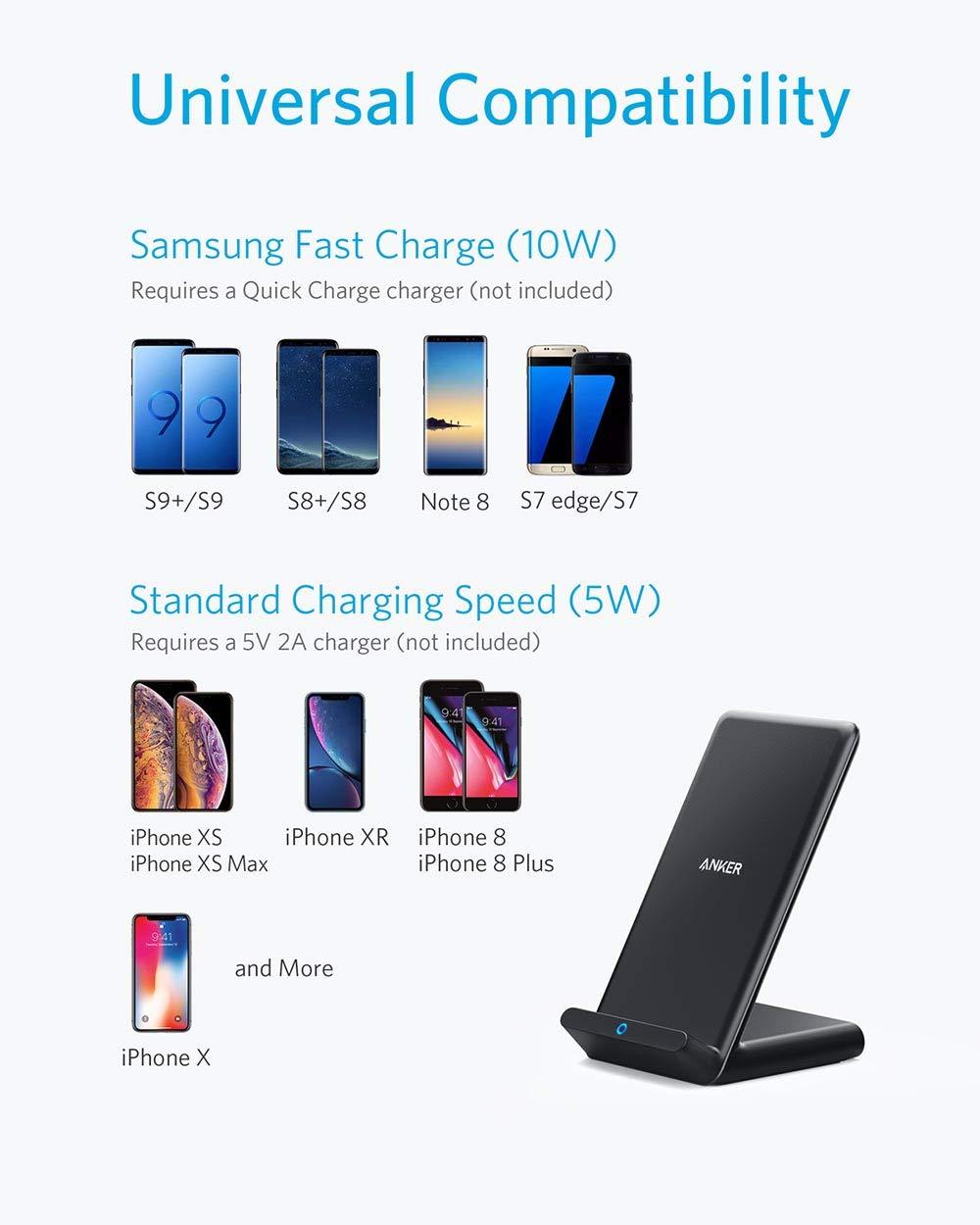 Sạc không dây Anker 10W PowerWave Stand Wireless Charge