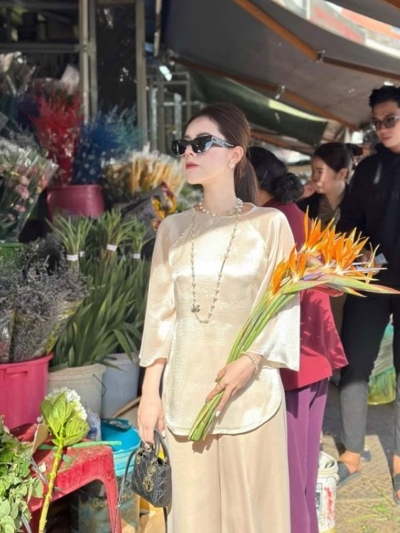 Set lam/Pháp phục đi chùa tơ voan cao cấp