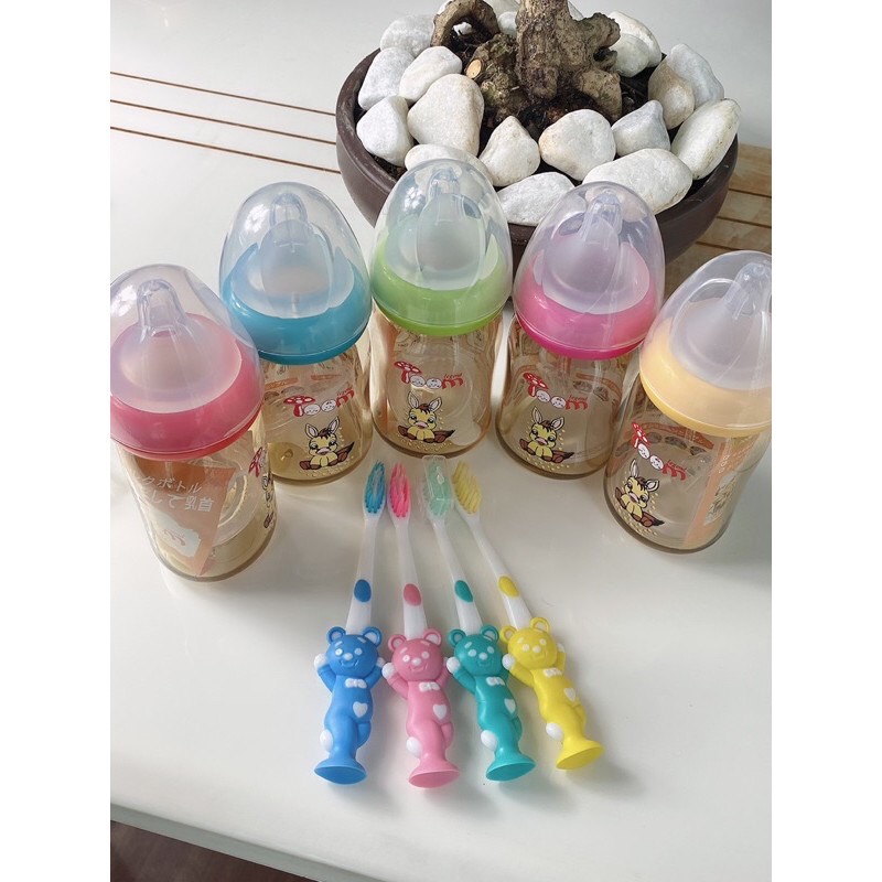 Combo 4 bàn chải đánh răng moony Star cho bé xuất Nhật