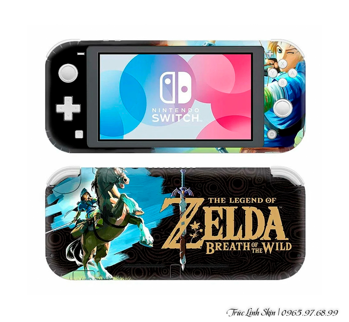 Skin decal dán Nintendo Switch Lite mẫu Zelda (đã cắt sẵn, dễ dán)