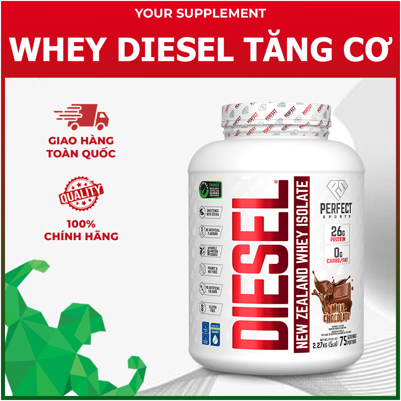 DIESEL NEW ZEALAND WHEY PROTEIN ISOLATE  5lbs FREE SHAKER