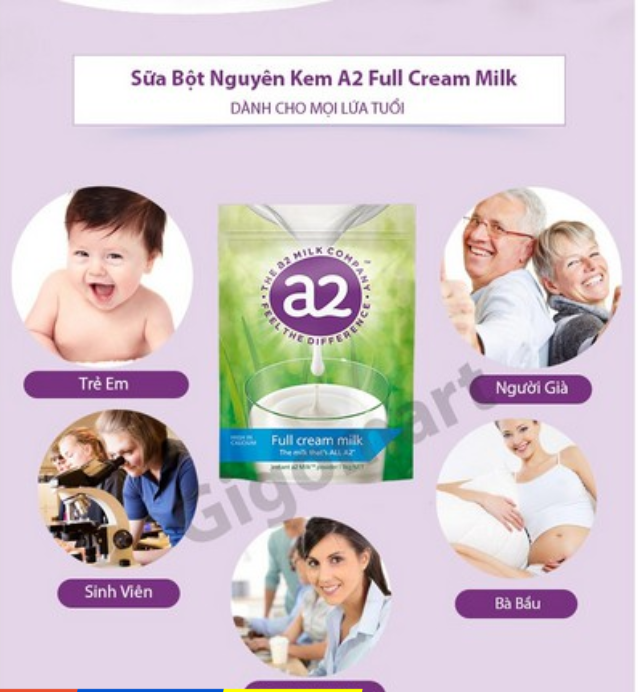 [HÀNG ÚC] Sữa A2 nguyên kem 1KG