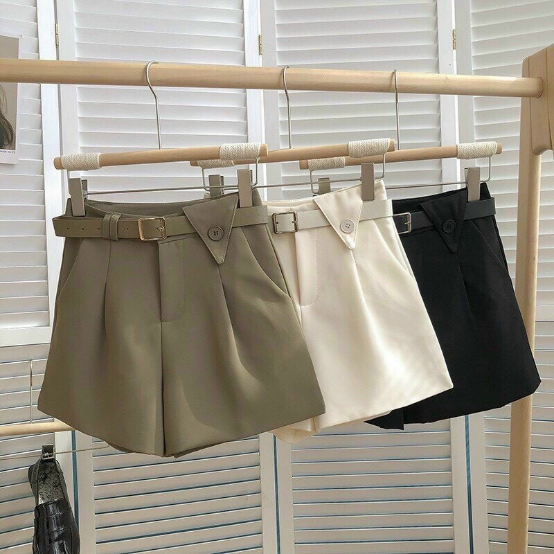 Quần short nữ kèm đai --mã 069a