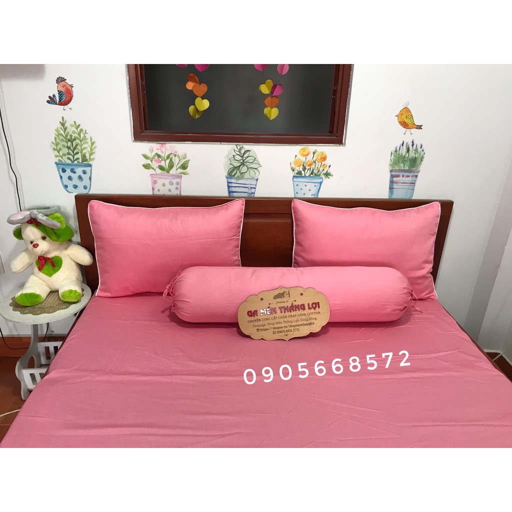 Drap 1 Màu Thắng Lợi 4 món không kèm chăn