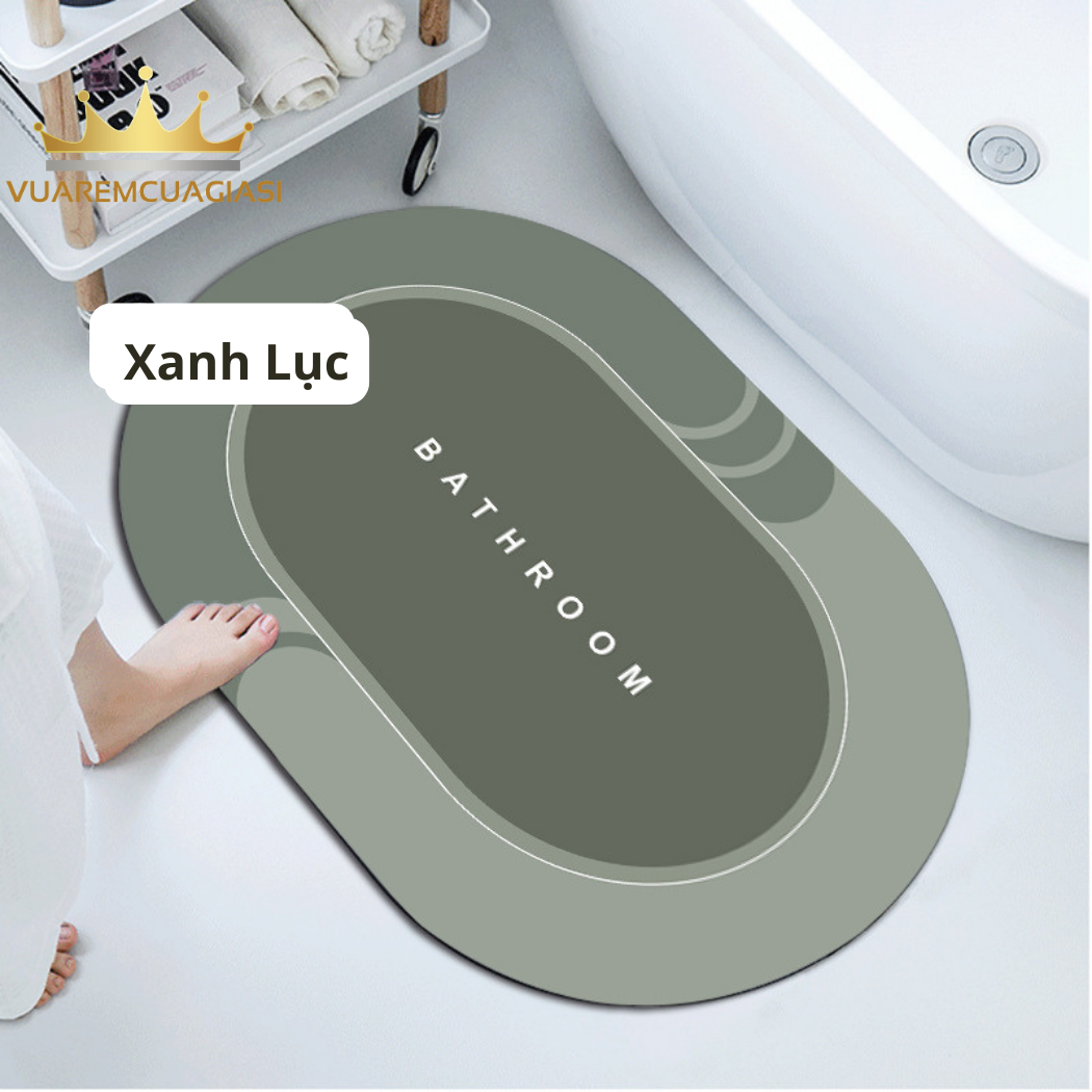 Thảm lau chân chống trơn chống trượt mềm mại 50x80cm siêu thấm hút chất liệu bền bỉ dày dặn vuaremcuagiasi