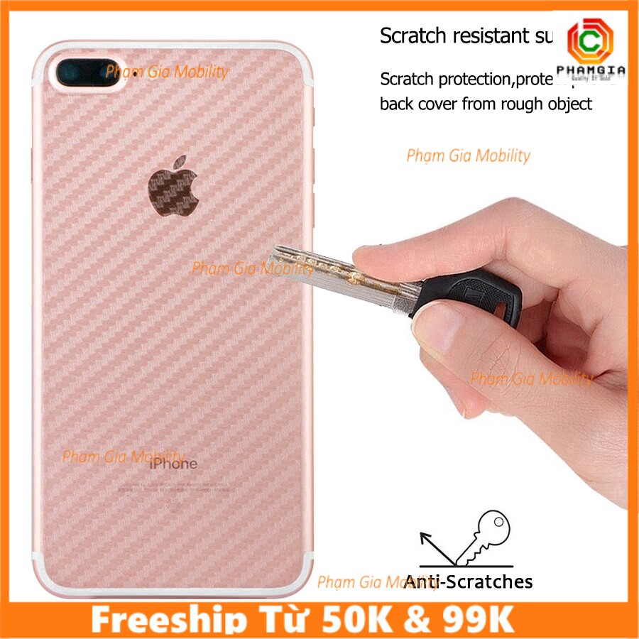 Dán carbon Realme 5/ Realme 5 pro vân nổi 3D trong