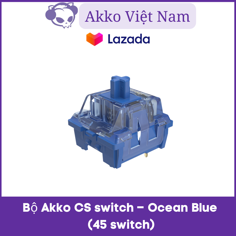 Bộ Switch bàn phím cơ AKKO CS switch – AKKO CS switch – Ocean Blue (45 switch)
