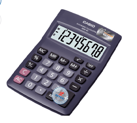 Máy Tính Casio MW-8V-BK-W-DP