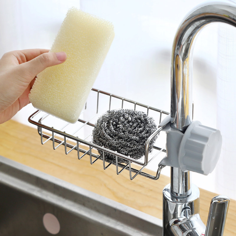 Khay Inox 304 Gắn Vòi Nước Đựng Đồ Rửa Chén