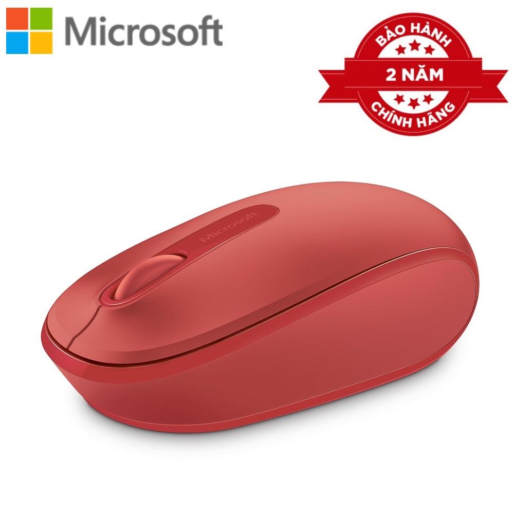 Chuột không dây Microsoft Wireless Mobile 1850 (Đỏ) - Hãng phân phối chính thức